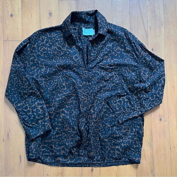 Maison Du Soir Hendricks Leopard PJ Top XS - Picture 3 of 6